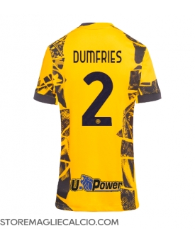 Inter Milan Denzel Dumfries #2 Maglia Gara Terza Repliche 2024-25 Donna